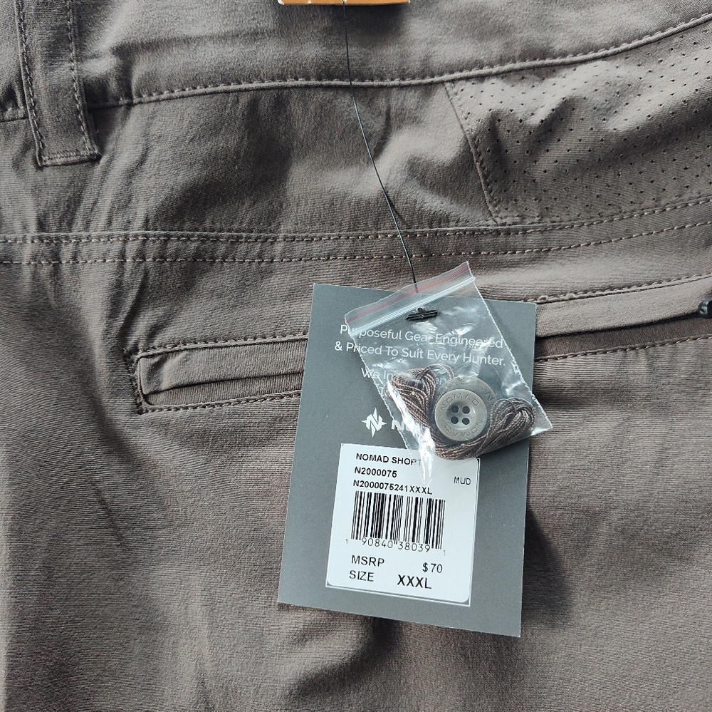 NOMAD Men's Outdoor Shorts. Size XXXL. Brown Colored (NWT) - Picture 3 of 7